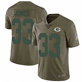 Nike Packers 33 Aaron Jones Olive Salute To Service Limited Jersey Dzhi,baseball caps,new era cap wholesale,wholesale hats